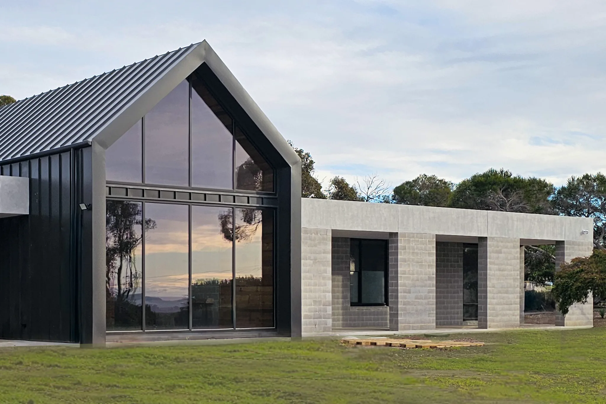 in construction: bass coast acreage architectural home