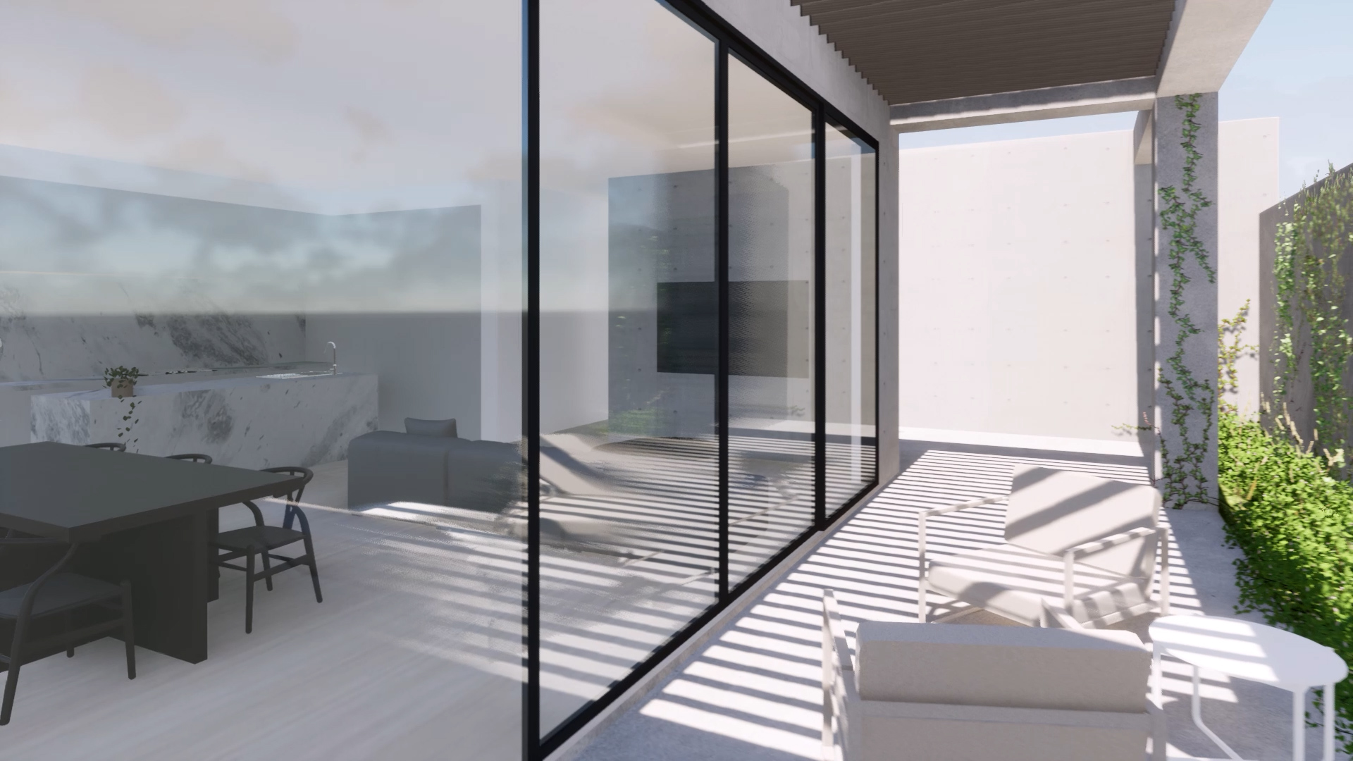 Luxury Display Home Courtyard